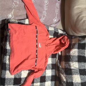 Puma Vibrant Coral Cropped Sweatshirt